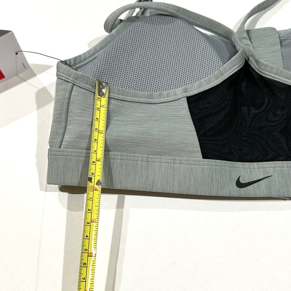 Women's Nike Dri-Fit Indy Zip-Front Padded Sports Bra Gray DD1197-073 NWT - Picture 15 of 16
